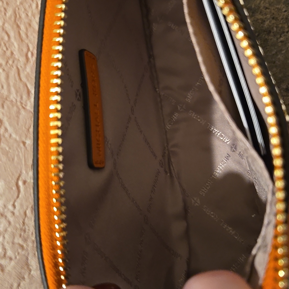 Michael Kors Orange Gold Purse Nwt - Picture 4 of 4
